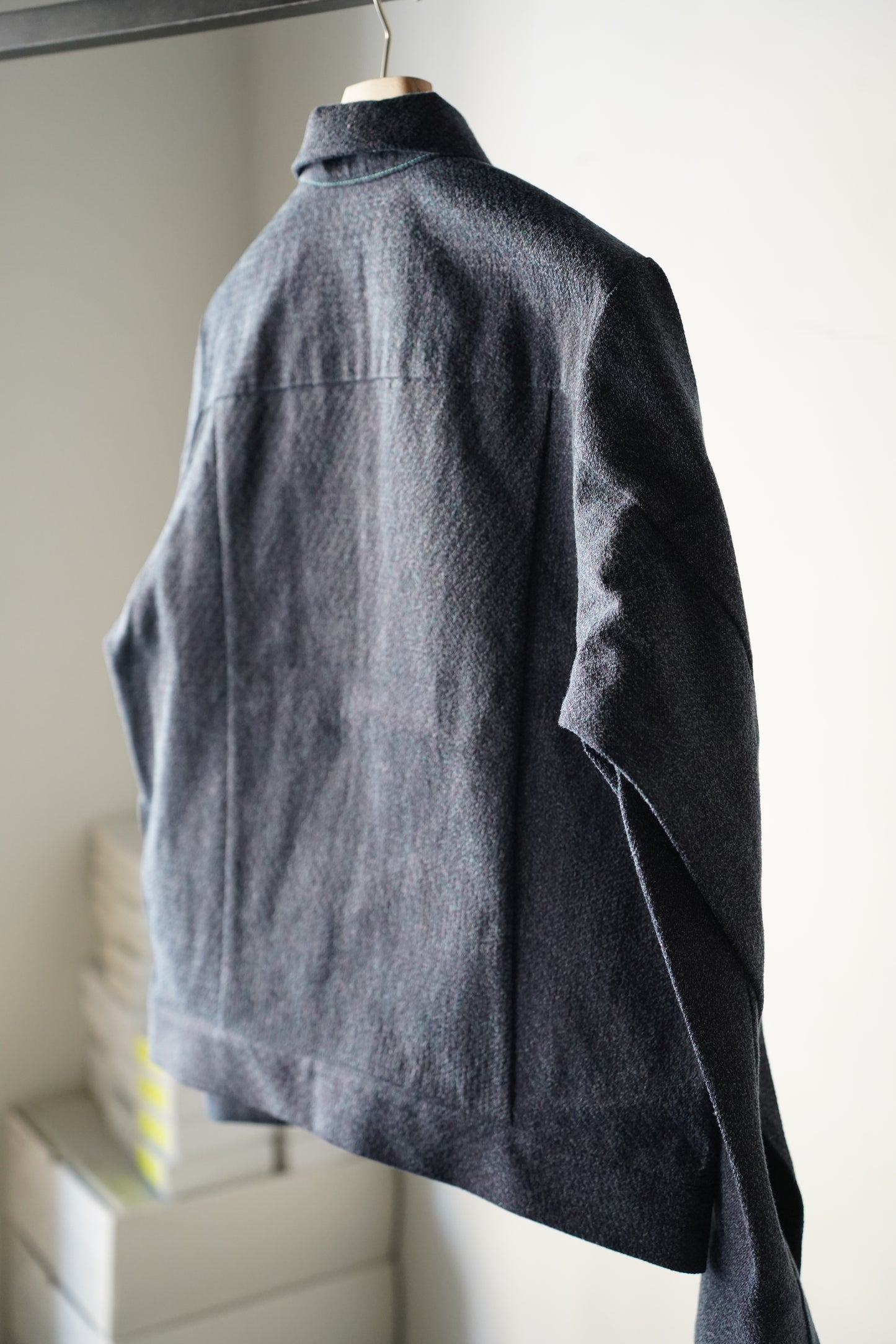 MEN　Kiivu / キフ　DENIM TRUCKER JACKET - 12.5oz Rainbow Denim + Needle -