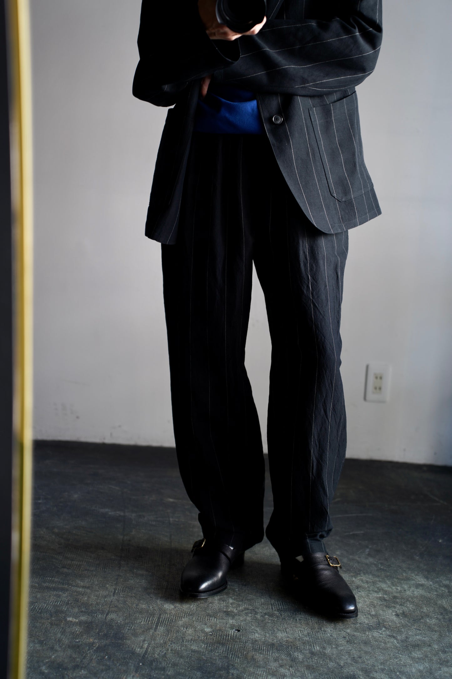 MEN　HEUGN / ユーゲン　Copper EASY LINEN STRIPE