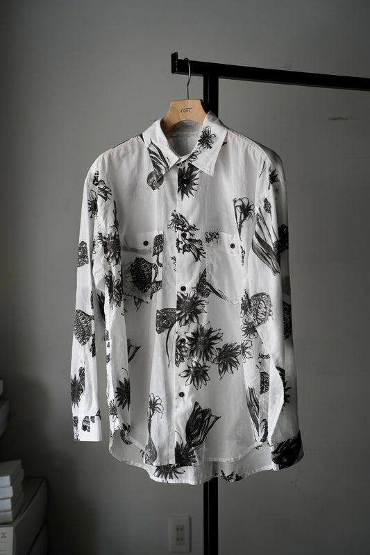 MEN　Kiivu / キフ　BOIL L/SHT - Hand Drawing SUMI Printing -