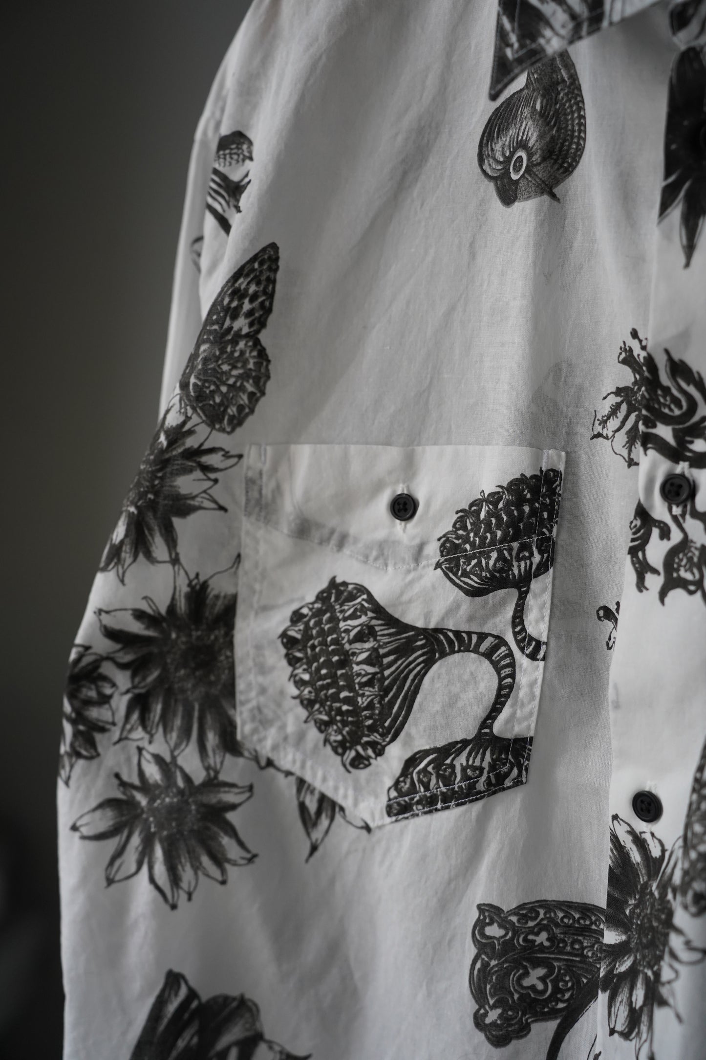 MEN　Kiivu / キフ　BOIL L/SHT - Hand Drawing SUMI Printing -