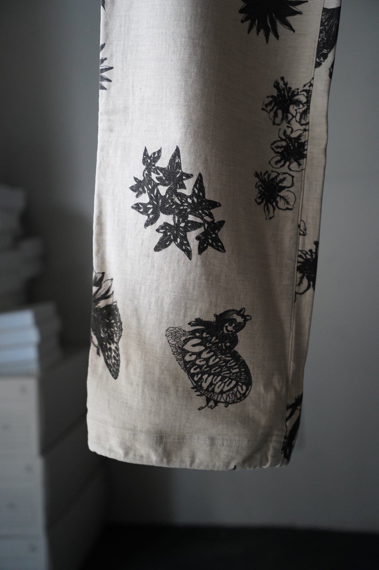 MEN　Kiivu / キフ　EASY PANTS- Drawing Sumi Print Doble -