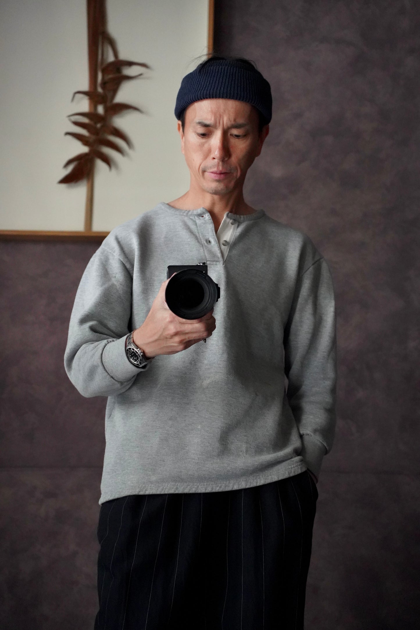 VINTAGE/ビンテージ　 French Work Henly Neck Sweat