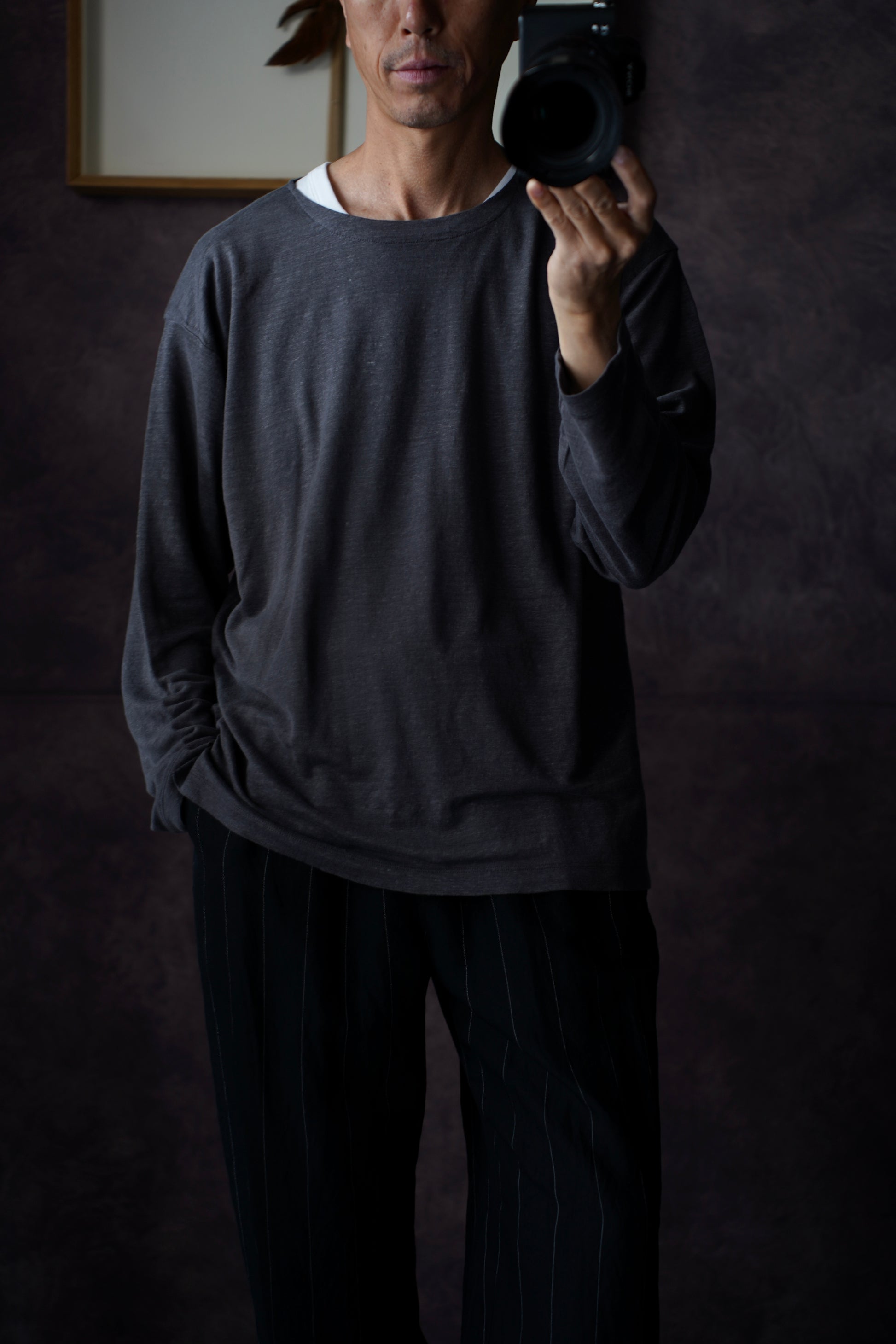 MEN BATONER / バトナー NORMANDY LINEN BASQUE SHIRT – _COMES THE SUN