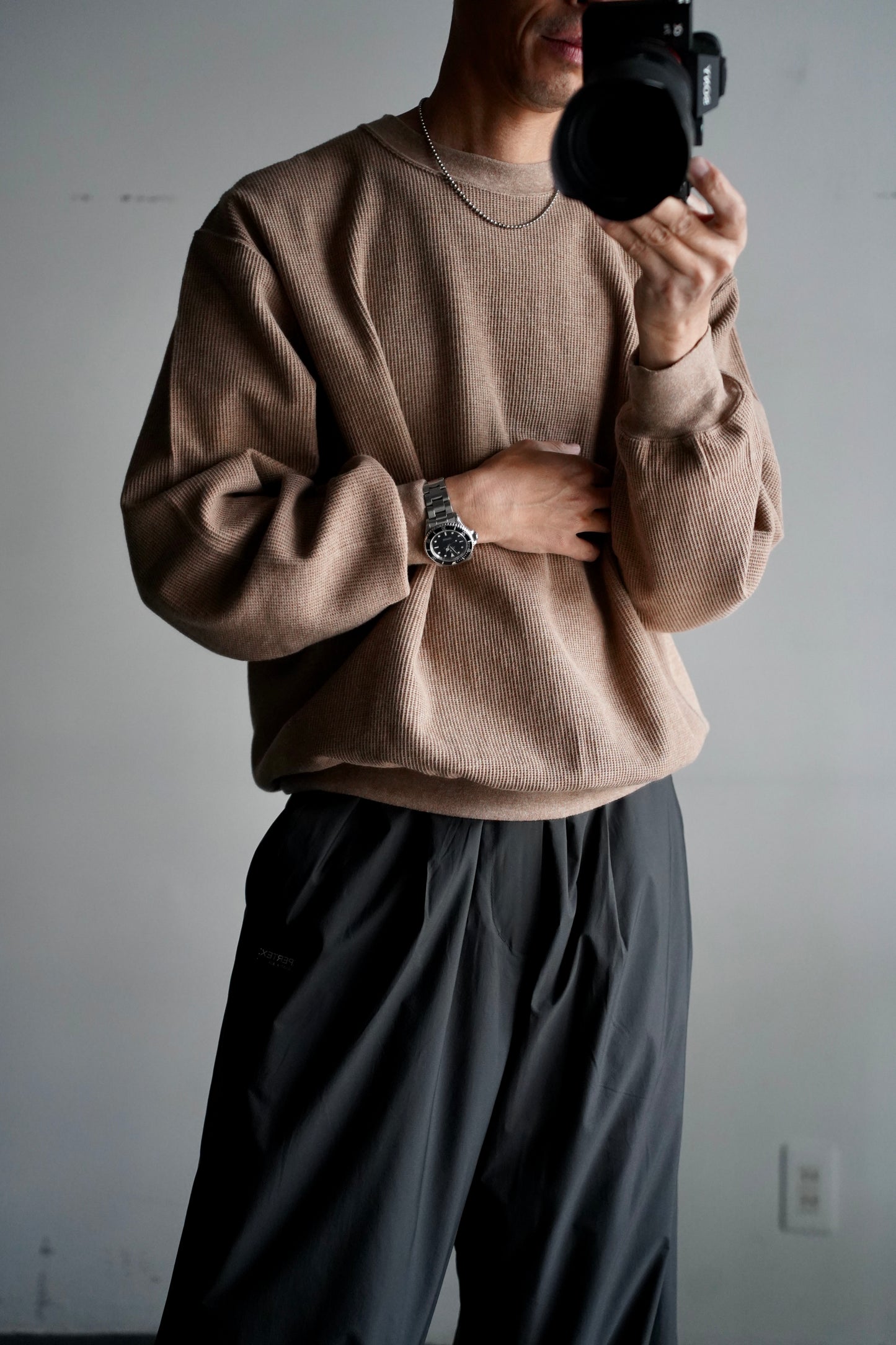 MEN　blurhmsROOTSTOCK / ブラームスルーツストック　Rough&Smooth Thermal P/O