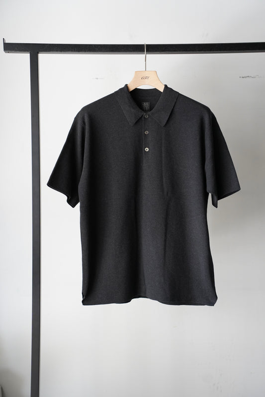 BATONER グレー ポロシャツ BN-25SM-043 OX SUMMER KNIT POLO Gray | Dresswell online store