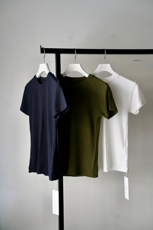 WOMEN　IIROT/イロット　Rib Short Sleeve TS