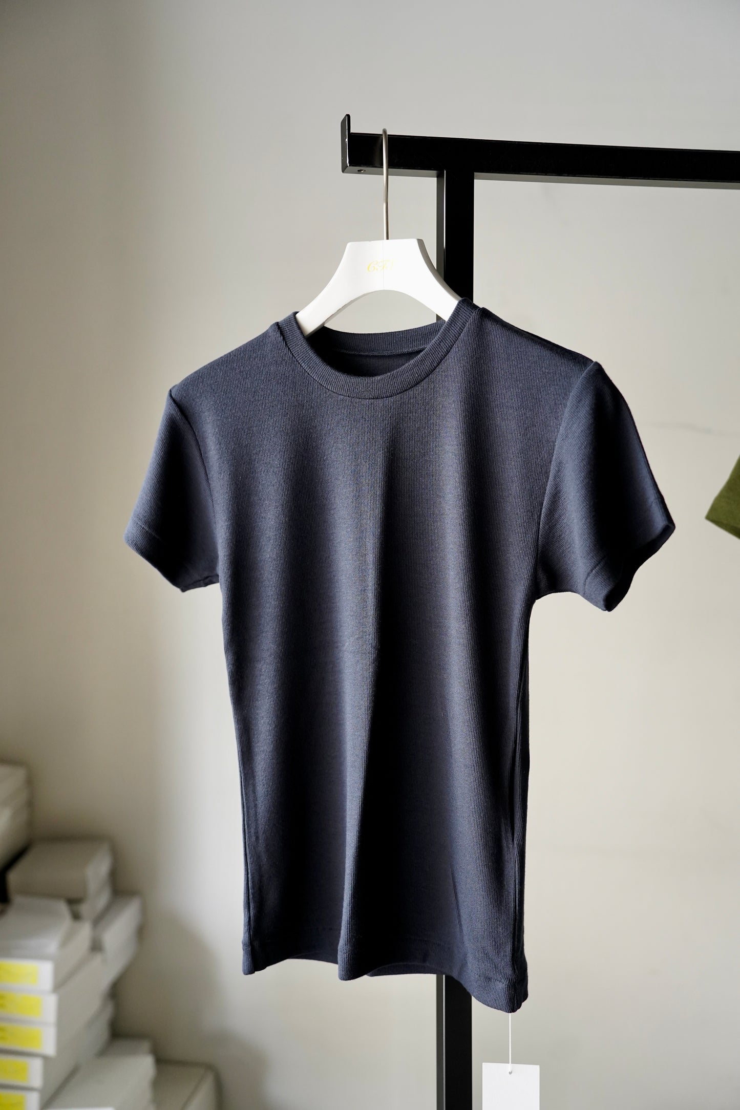 WOMEN　IIROT/イロット　Rib Short Sleeve TS