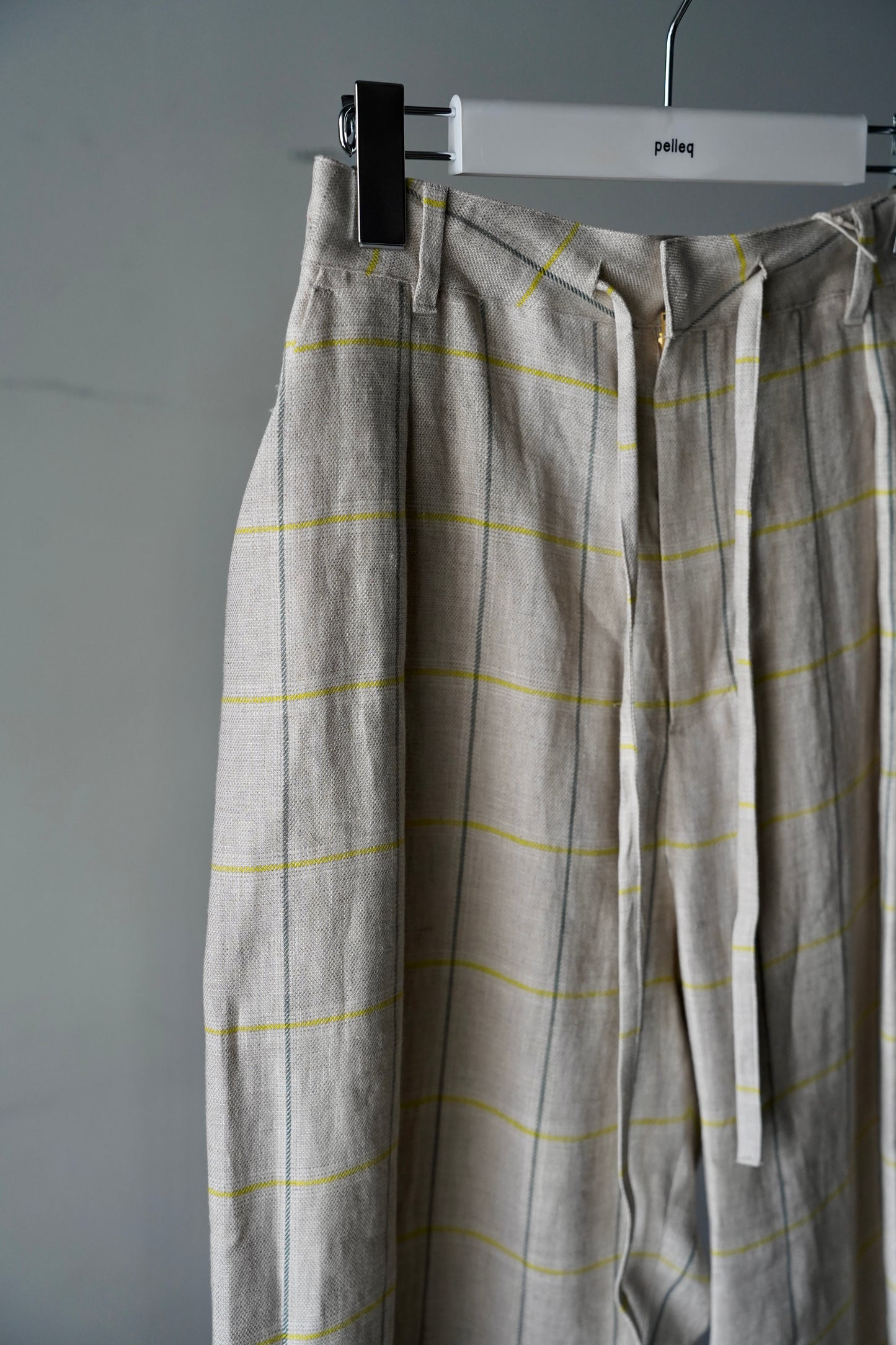 WOMEN　pelleq / ペレック　plaid  laze trousers