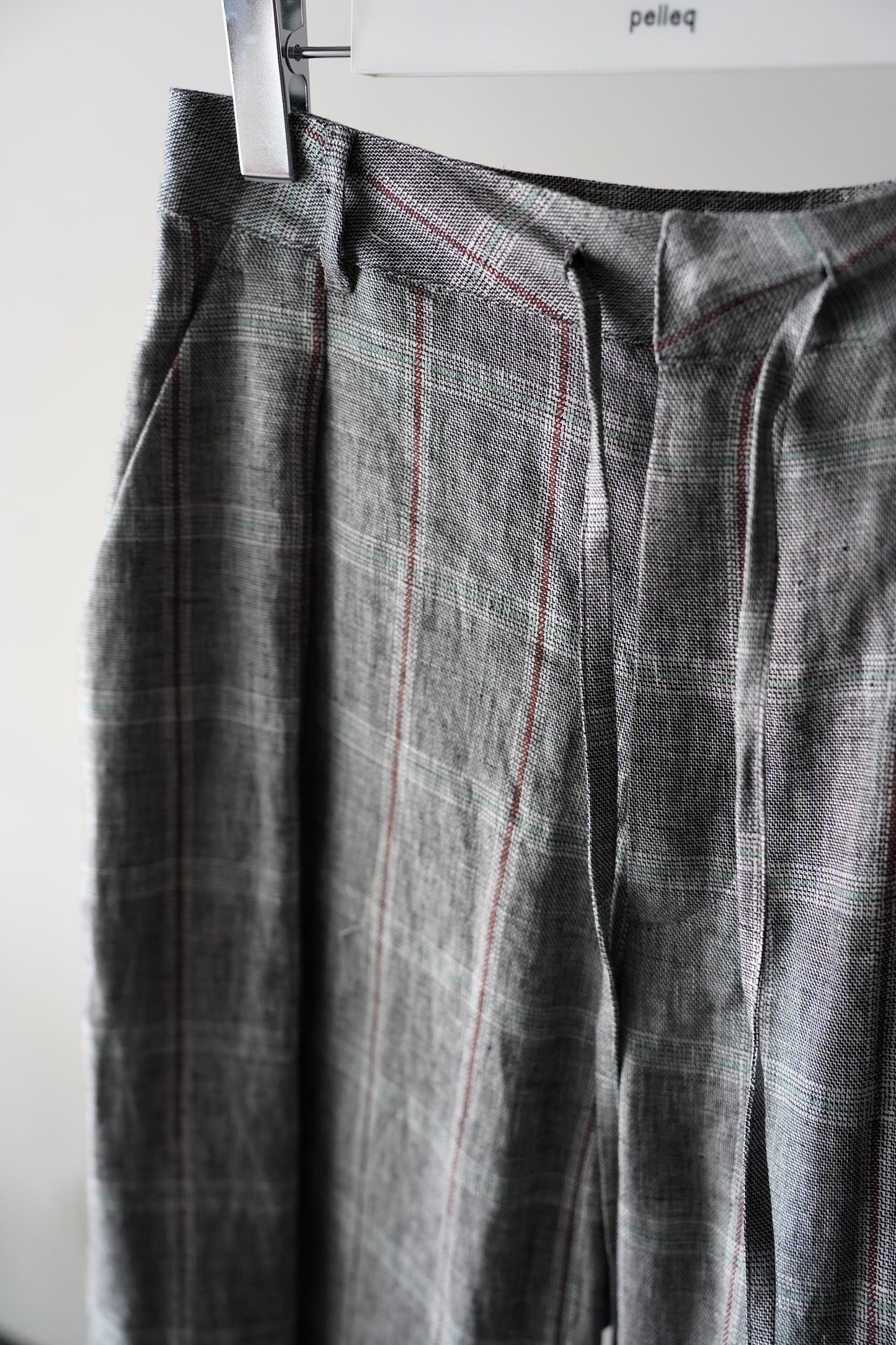 WOMEN　pelleq / ペレック　plaid  laze trousers