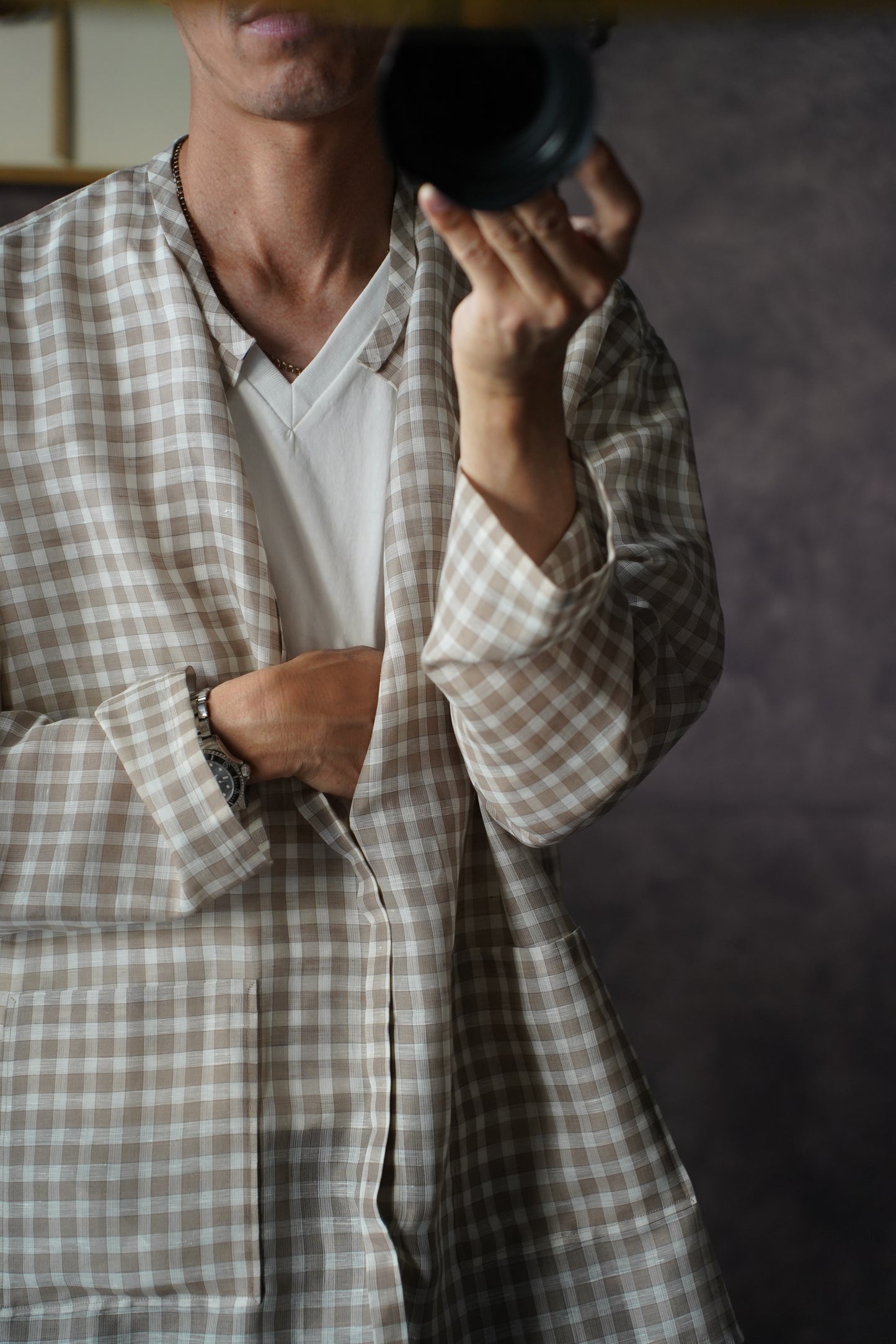 MEN　MAATEE & SONS　SHIRTS CARDIGAN check