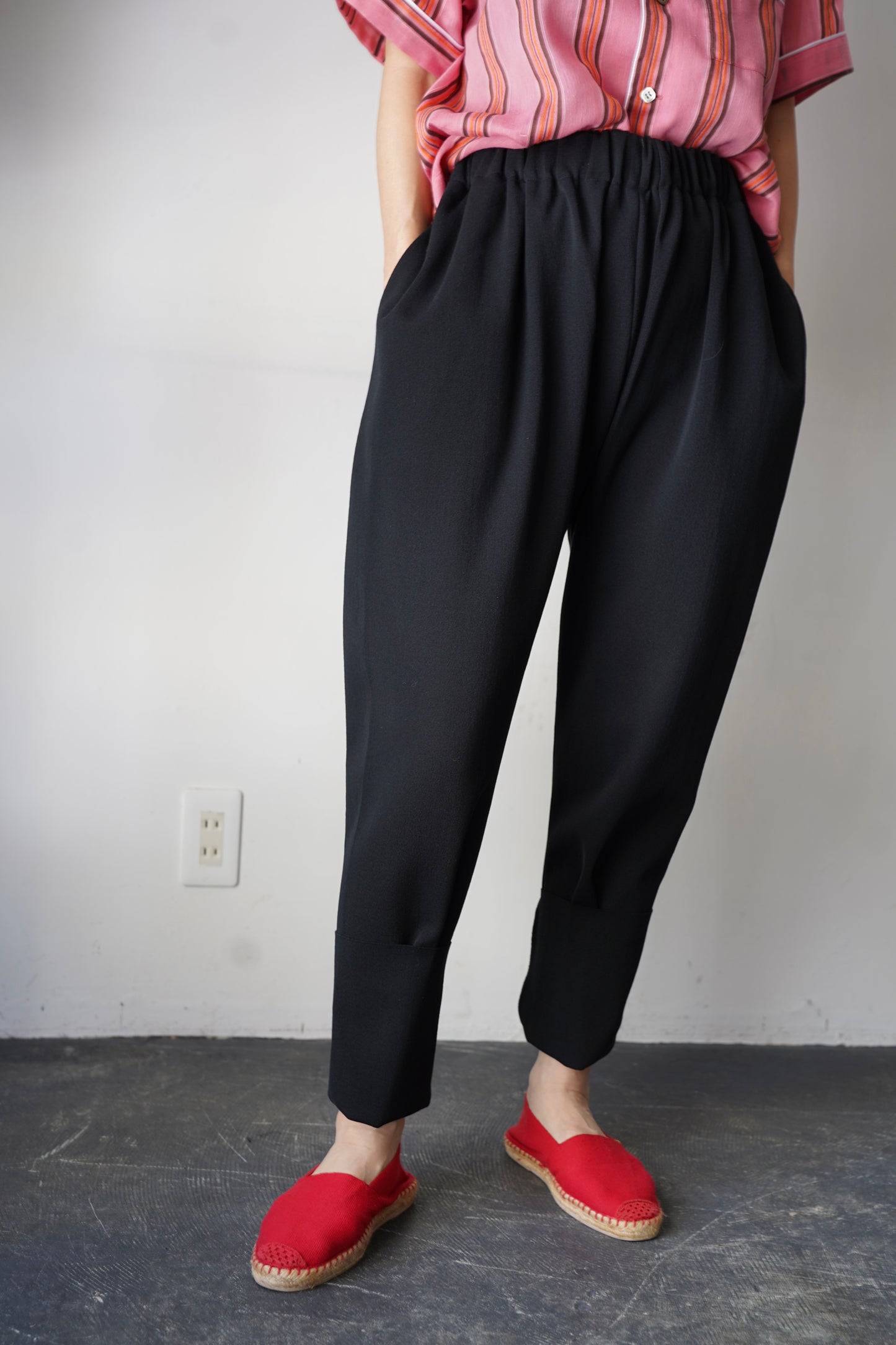 WOMEN　MOON TREE PLANET　Cord pants  black