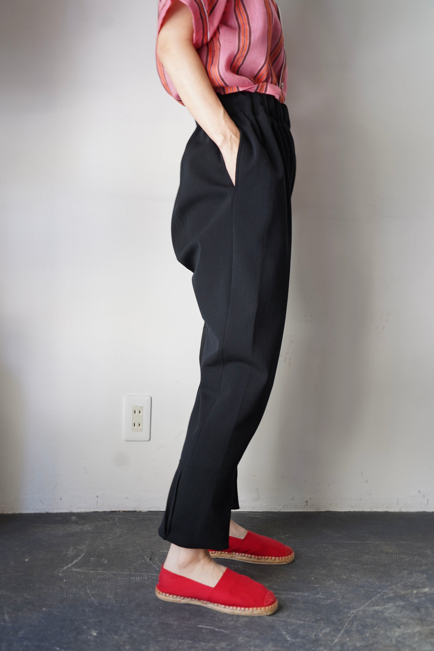 WOMEN　MOON TREE PLANET　Cord pants  black