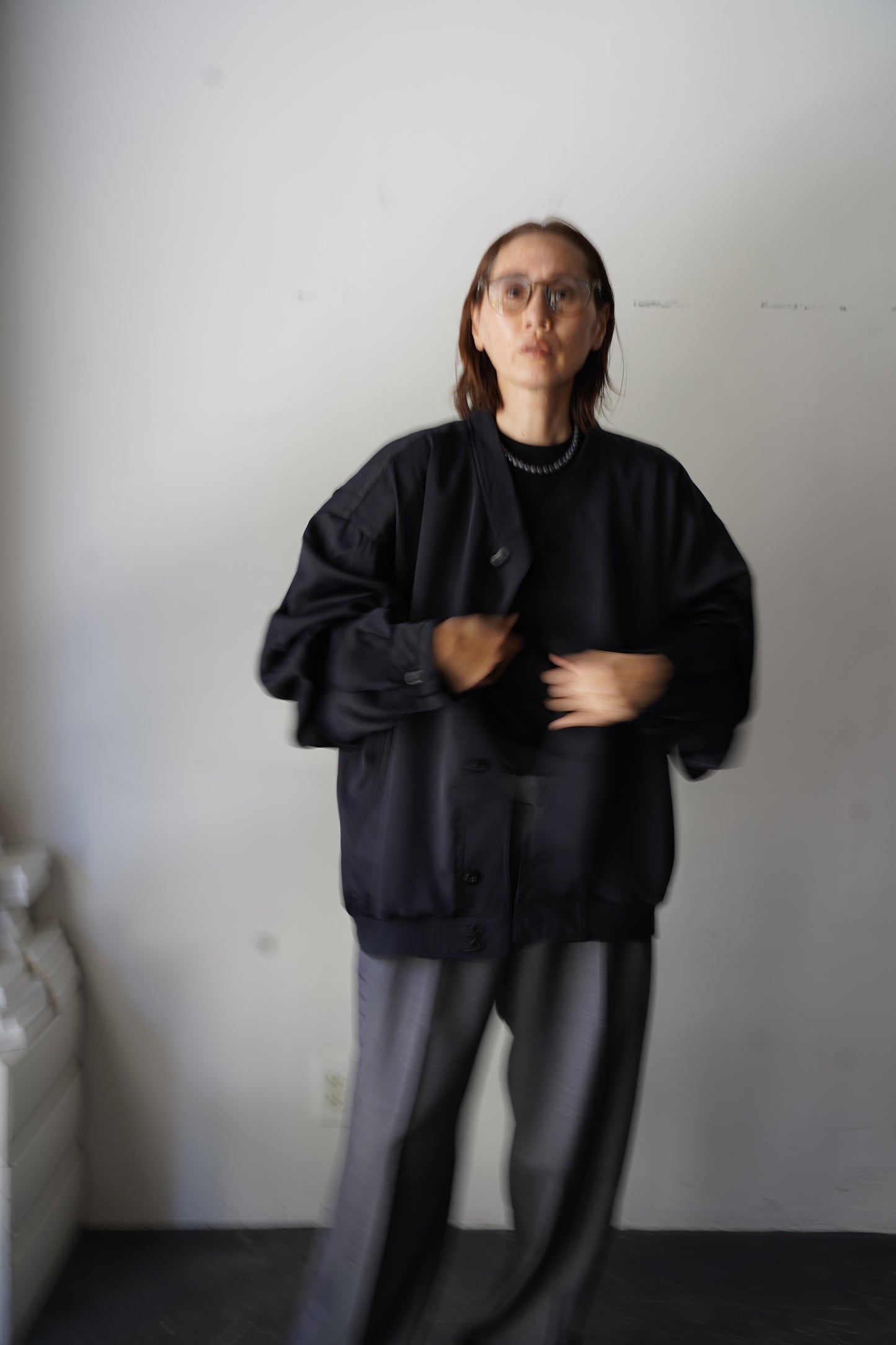 WOMEN　TOO　jacket HOME black