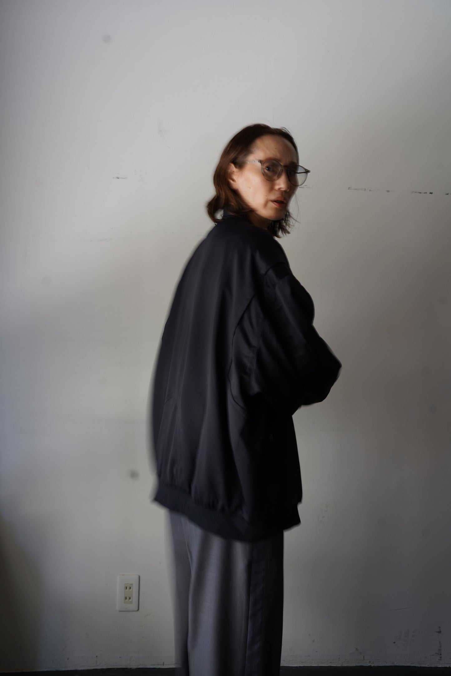 WOMEN　TOO　jacket HOME black