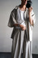 MEN　sillage/シアージ　re-engineered overshirt short sleeve gray