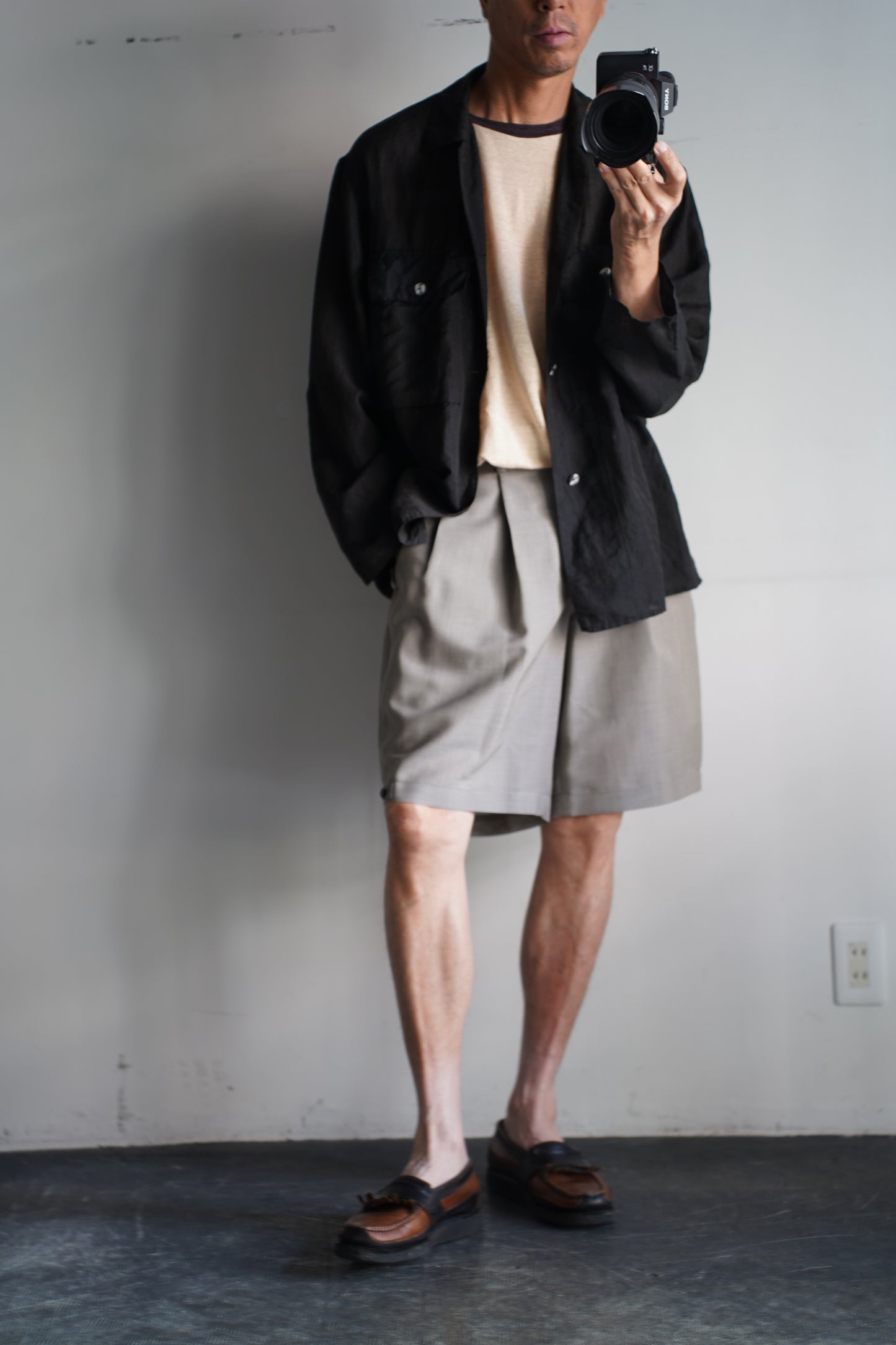 MEN　MAATEE & SONS　SHORT TROUSER / DRY WOOL
