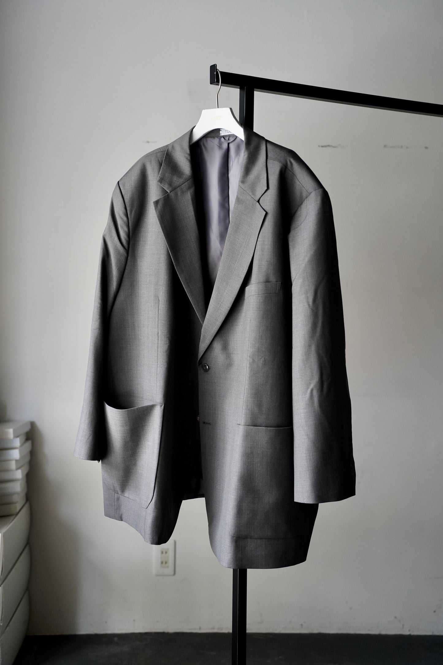 WOMEN　TOO　jacket　HIGH  light gray