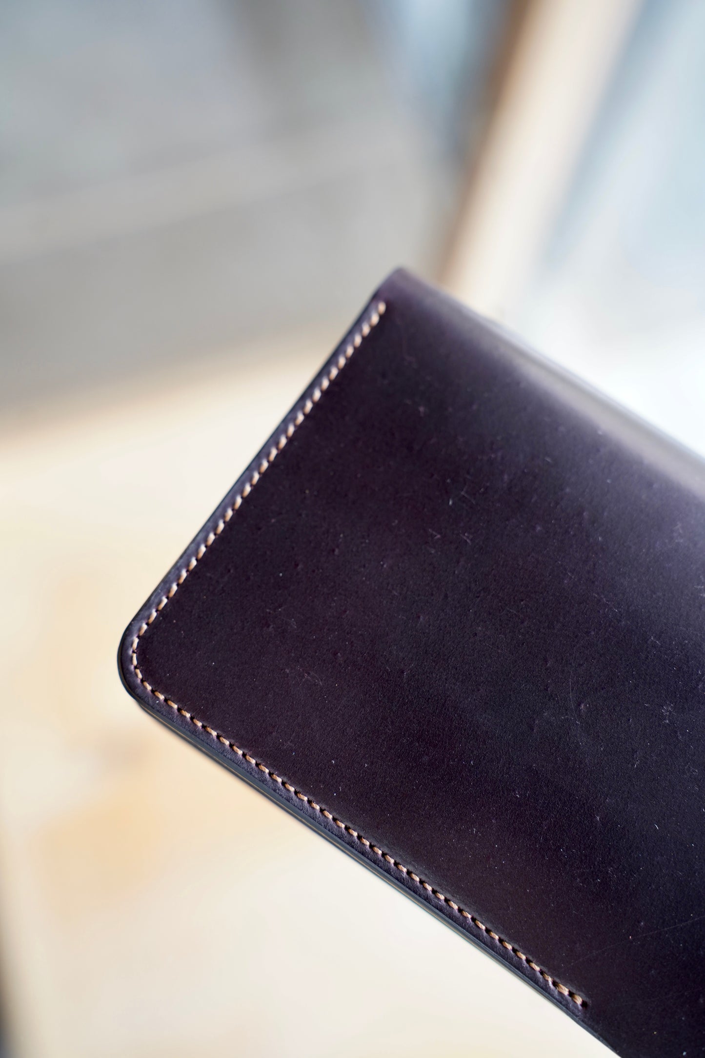 MEN　forme/フォルメ　Post wallet　CORDVAN  Burgundy
