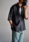 MEN　HEUGN / ユーゲン　Sam Linen SSL Black
