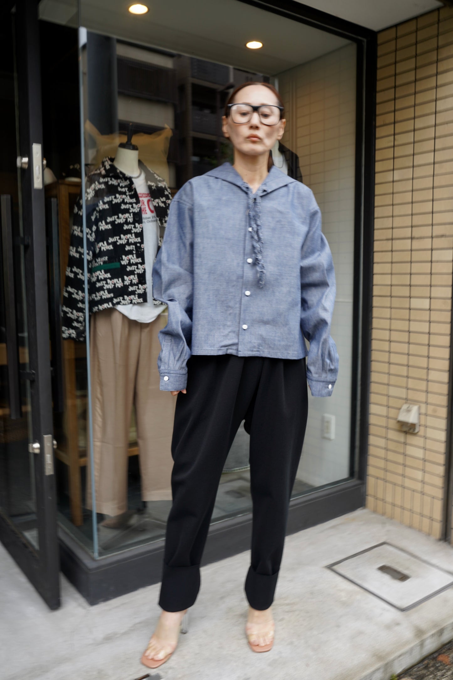 WOMEN　jonnlynx/ジョンリンクス　sailor shirt