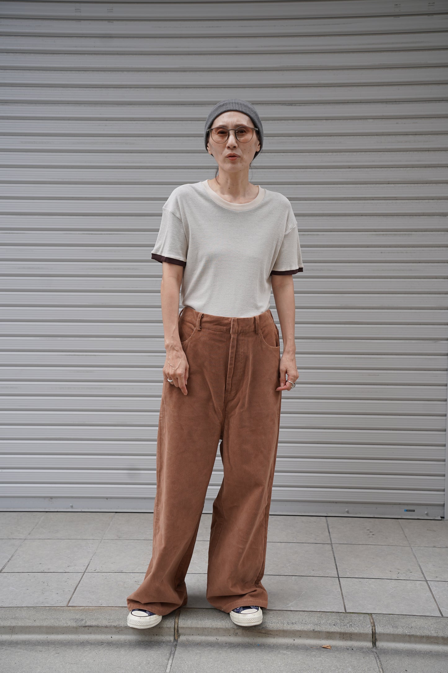 WOMEN　TOO　pants  TEED  camel