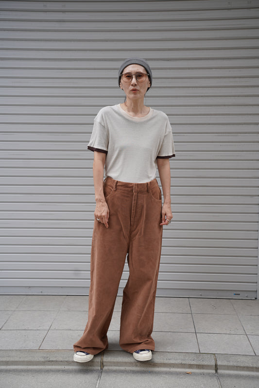 WOMEN　TOO　pants  TEED  camel