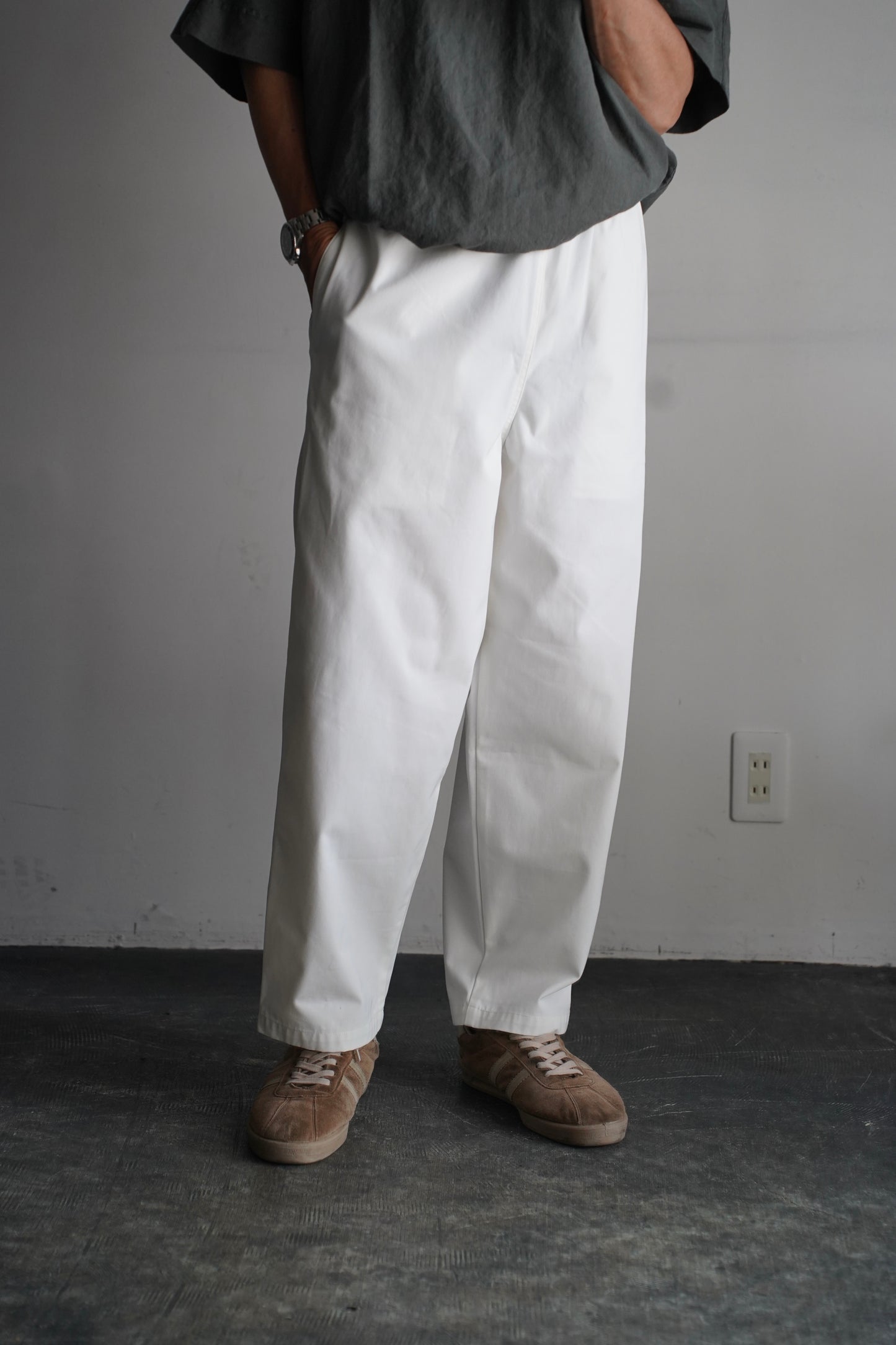 MEN　Y/ ワイ　ORGANIC COTTON EASY TROUSERS