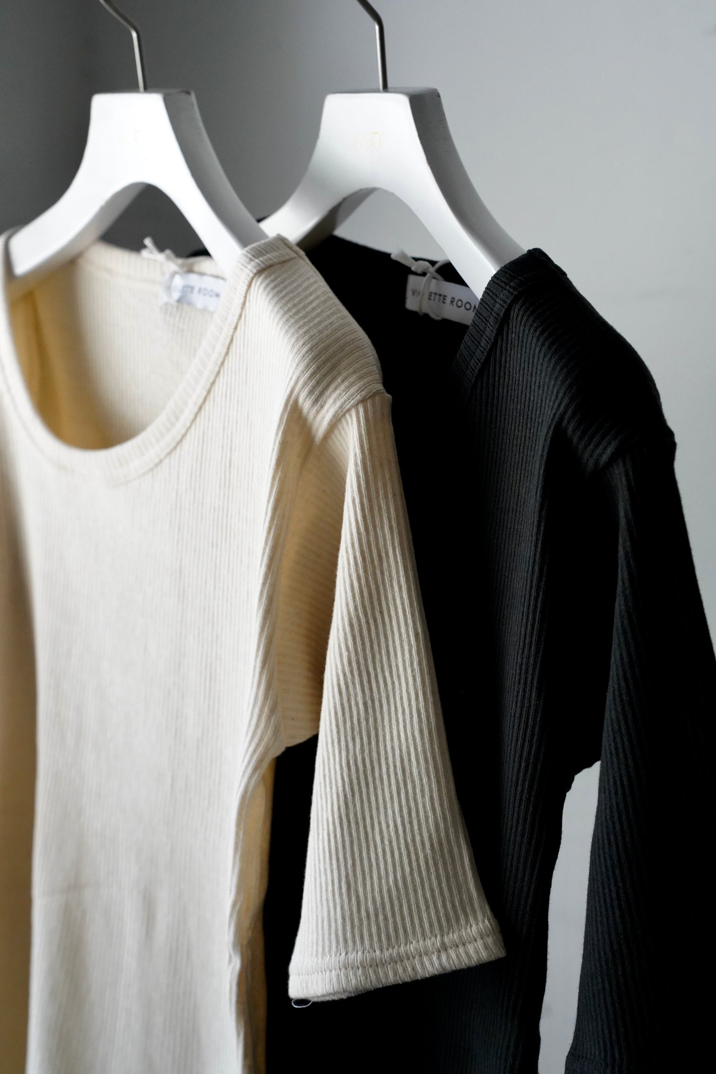 WOMEN　VIOLETTE ROOM　H/S RIBB TEE