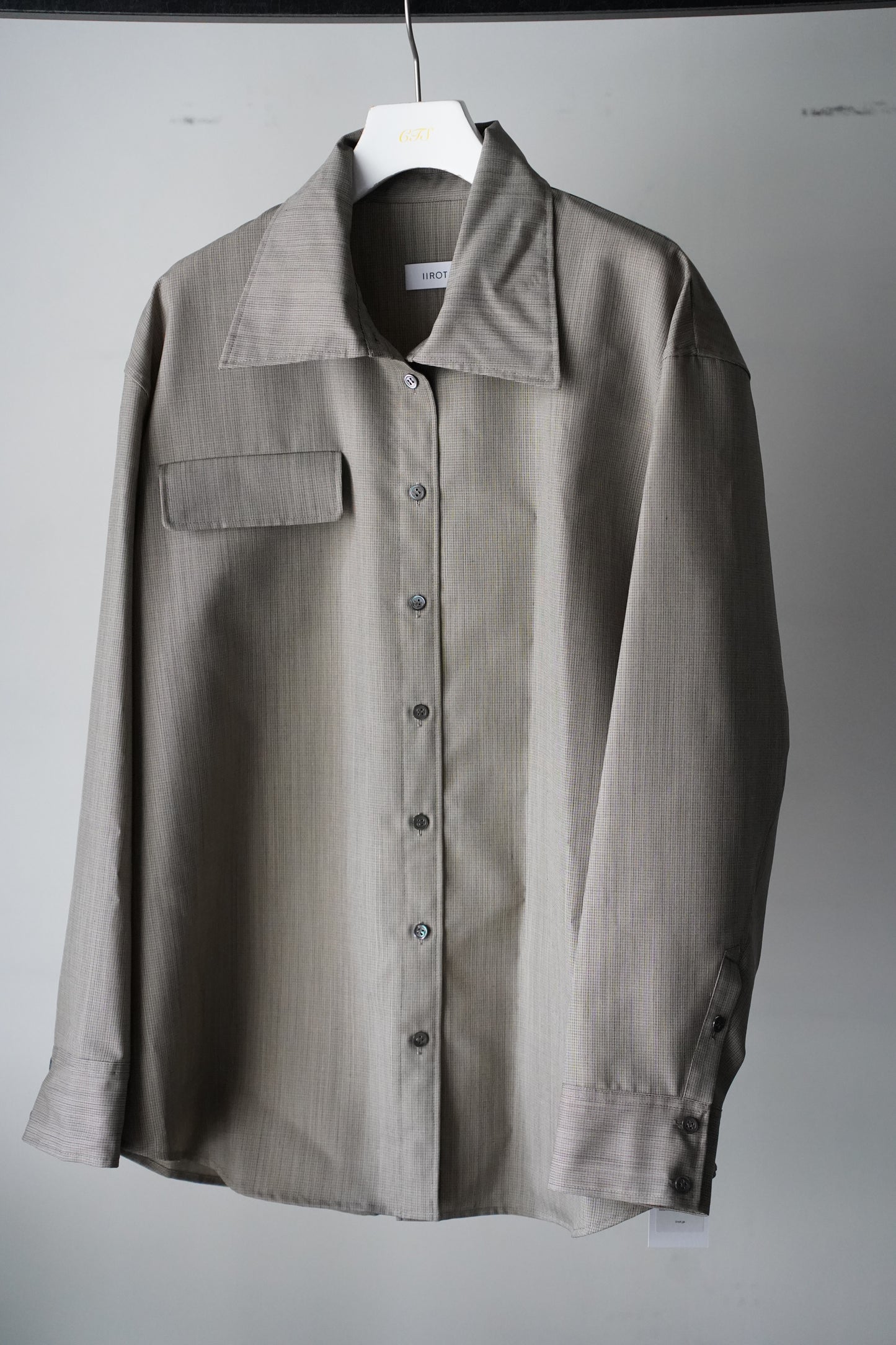 WOMEN　IIROT/イロット　Windsor  Collar  Shirt     graph check