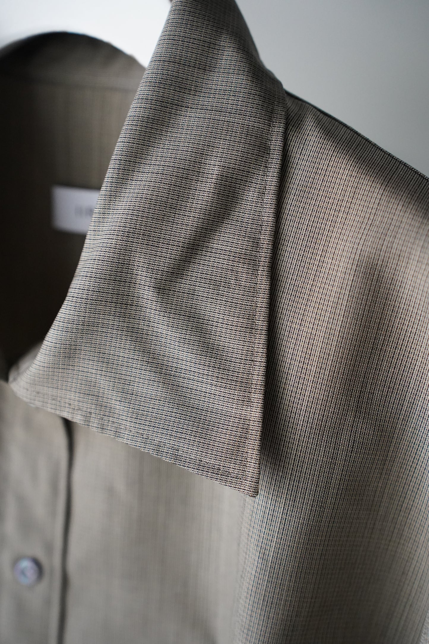 WOMEN　IIROT/イロット　Windsor  Collar  Shirt     graph check