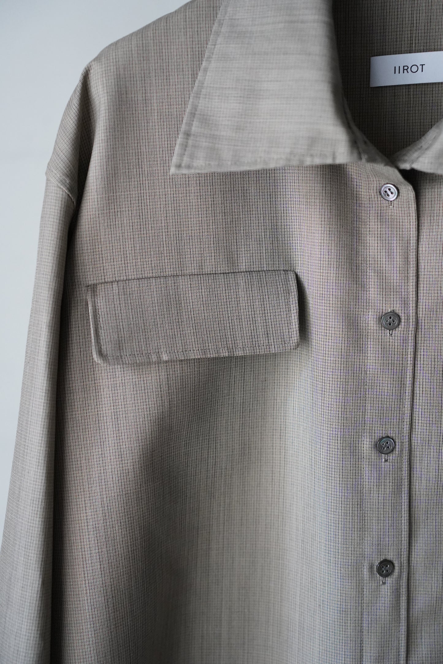 WOMEN　IIROT/イロット　Windsor  Collar  Shirt     graph check