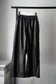 WOMEN　IIROT/イロット　Synthetic Leather Wide Trousers  Black