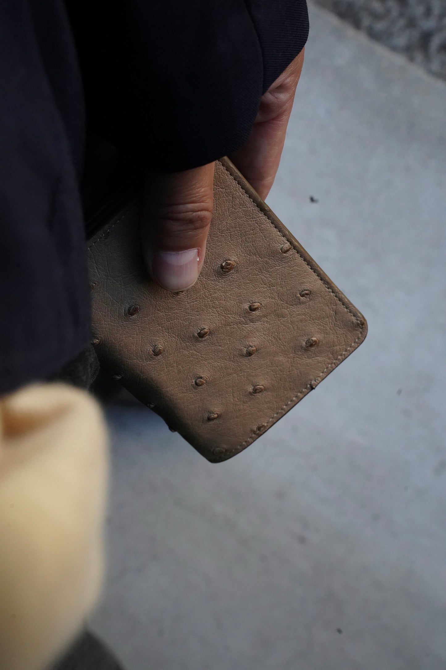 MEN　forme/フォルメ　Post wallet (Ostrich)