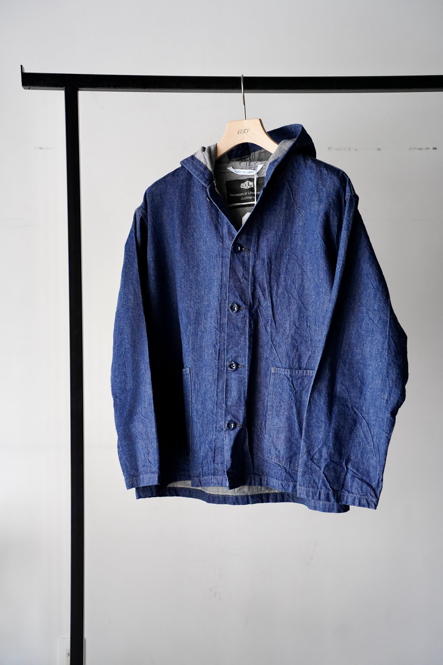 MEN　NECESSARY or UNNECESSARY / ネセサリーオアアンネセサリー　DENIM HOOD