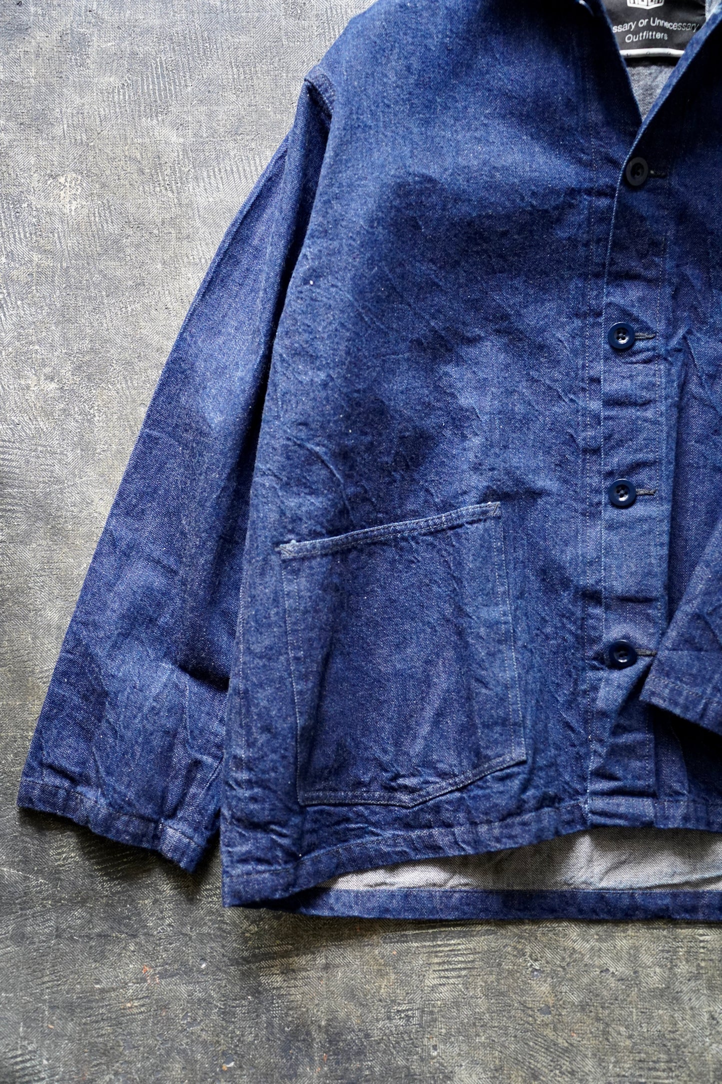 MEN　NECESSARY or UNNECESSARY / ネセサリーオアアンネセサリー　DENIM HOOD