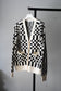WOMEN　VIOLETTE ROOM　BLOCK CHECK KNIT C/GN