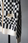 WOMEN　VIOLETTE ROOM　BLOCK CHECK KNIT C/GN