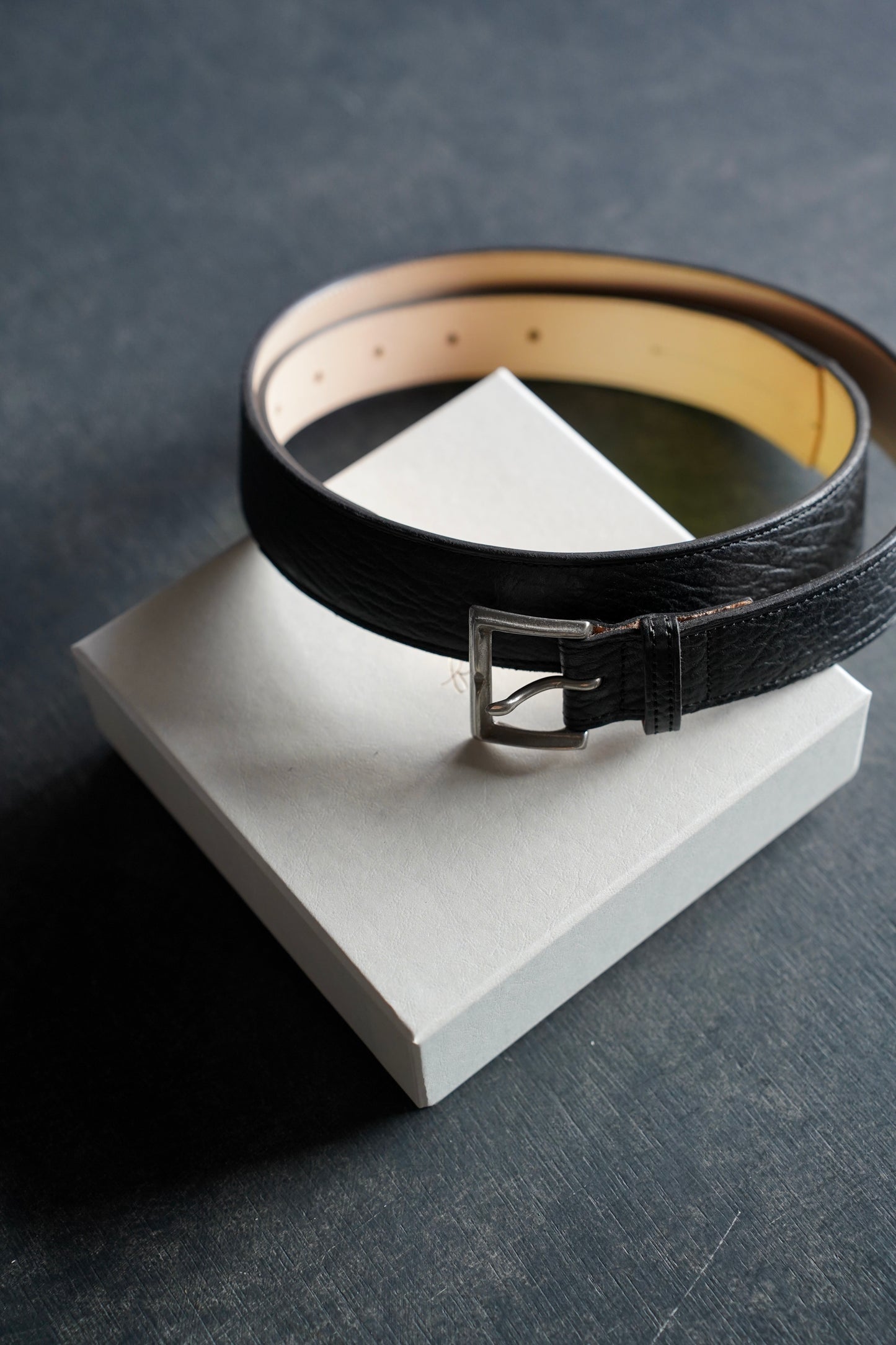 MEN　forme/フォルメ　Dress Jodhpurs belt  Sealskin