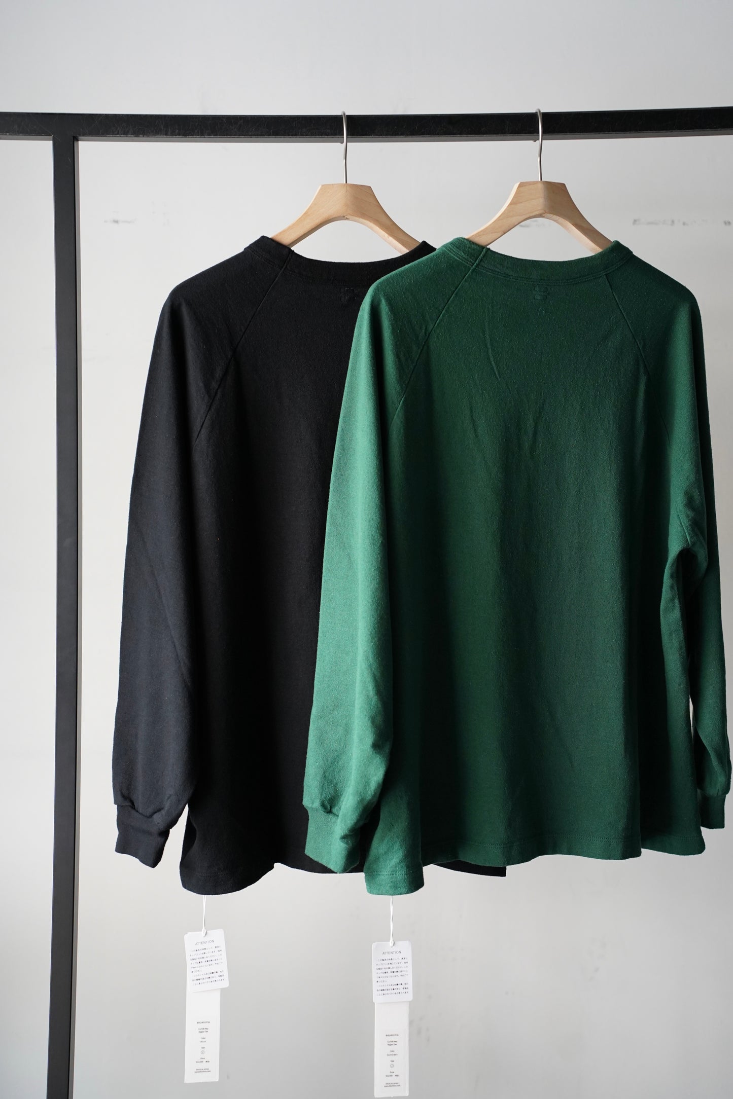 MEN　blurhms/ブラーム　Co/Silk Nep Raglan Tee