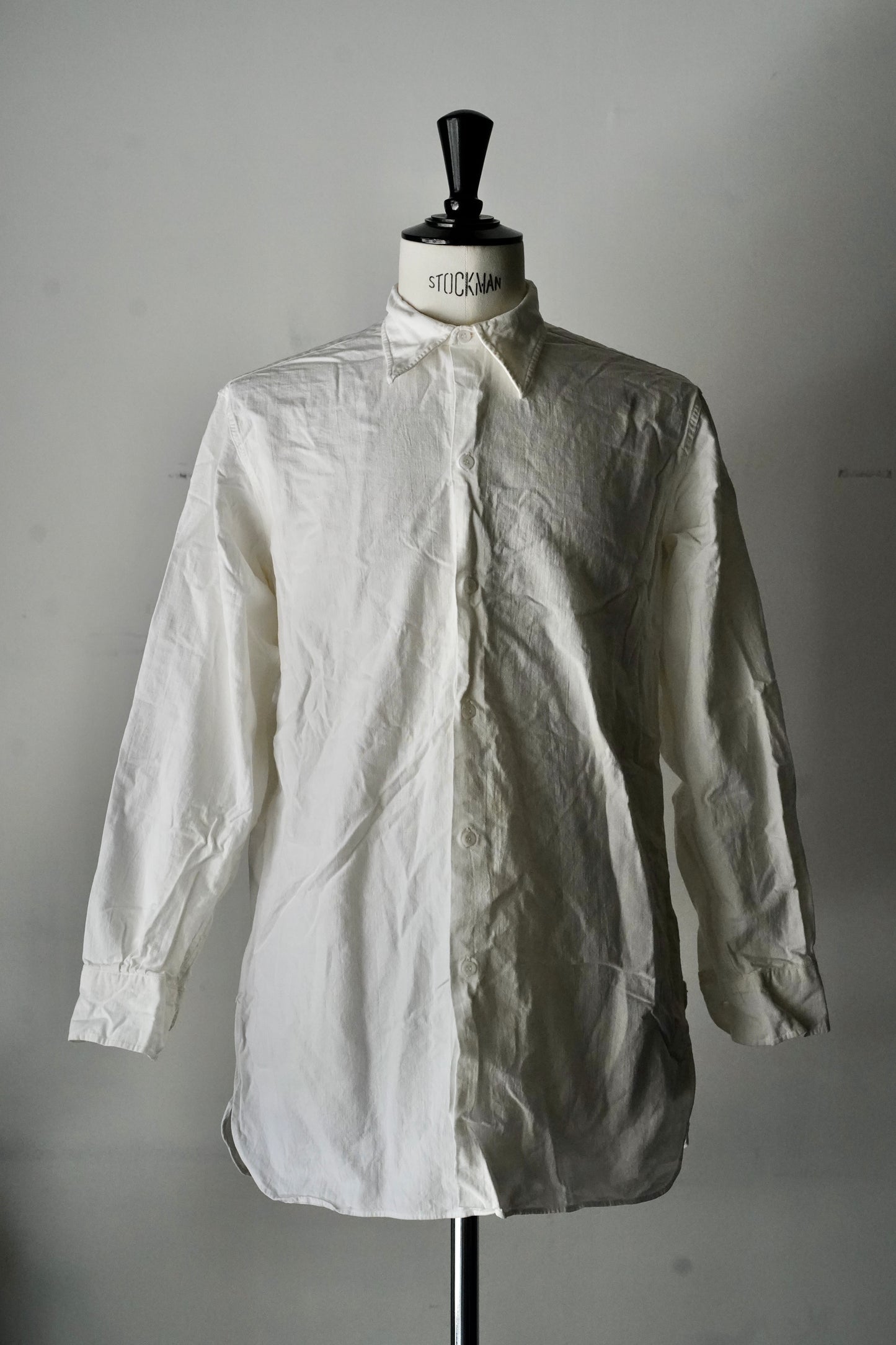 MEN　DEADSTOCK　デッドストック　40's フランス軍 ホワイトシャツ
