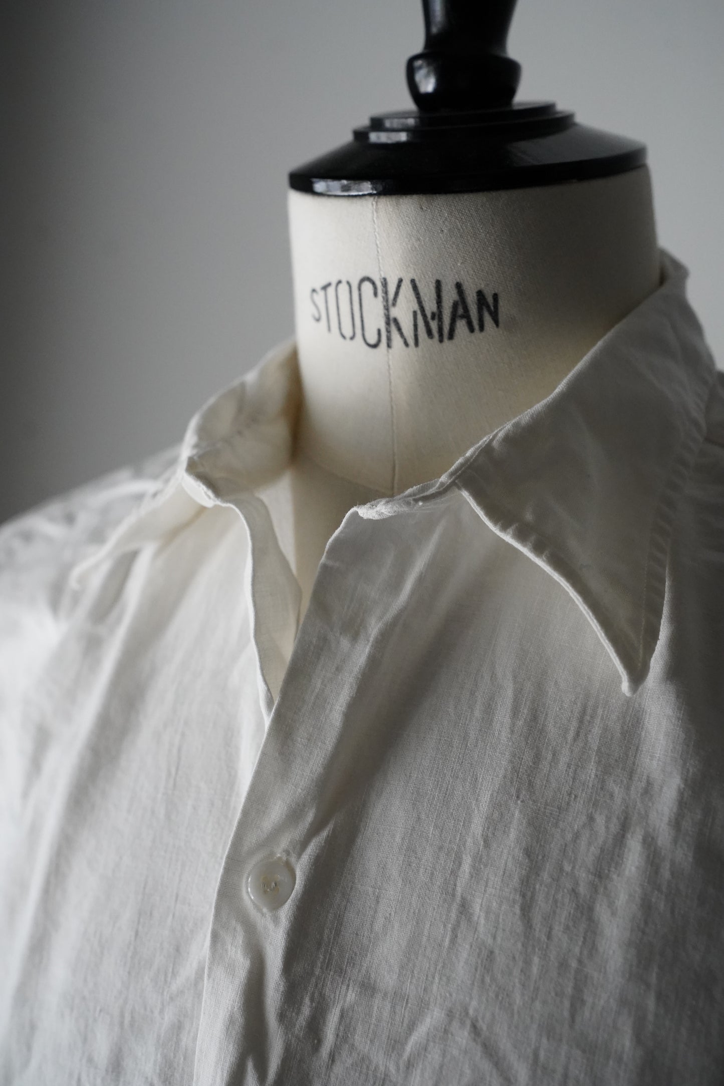MEN　DEADSTOCK　デッドストック　40's フランス軍 ホワイトシャツ