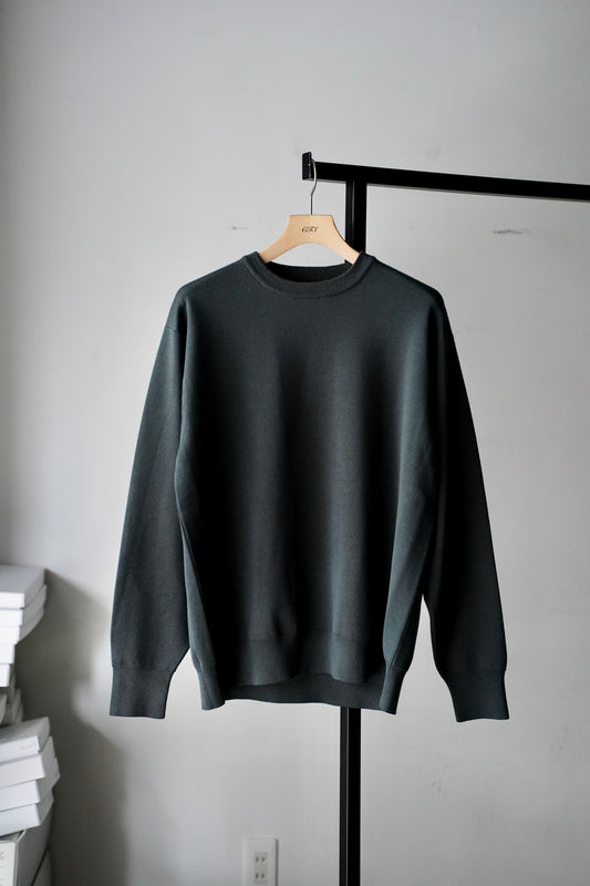 MEN　BATONER / バトナー　32G SMOOTH WOOL CLASSIC CREW NECK