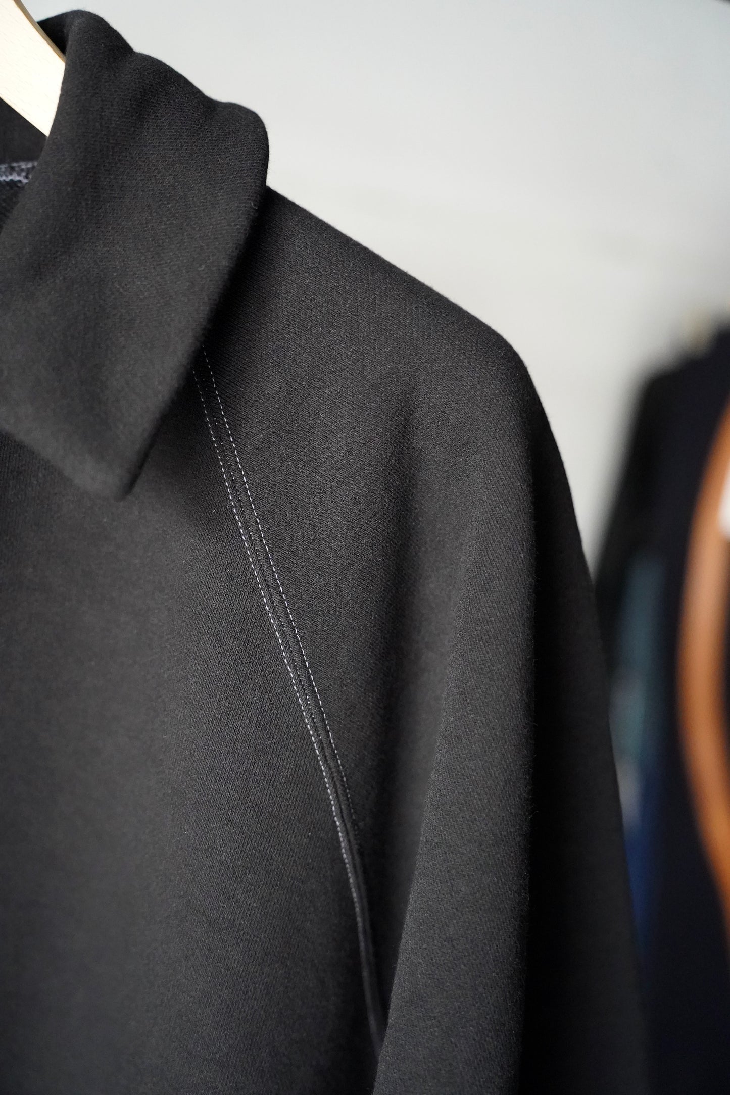 MEN　BATONER / バトナー　HIGH BULKY JUMBERCA URAKE HALF ZIP POLO