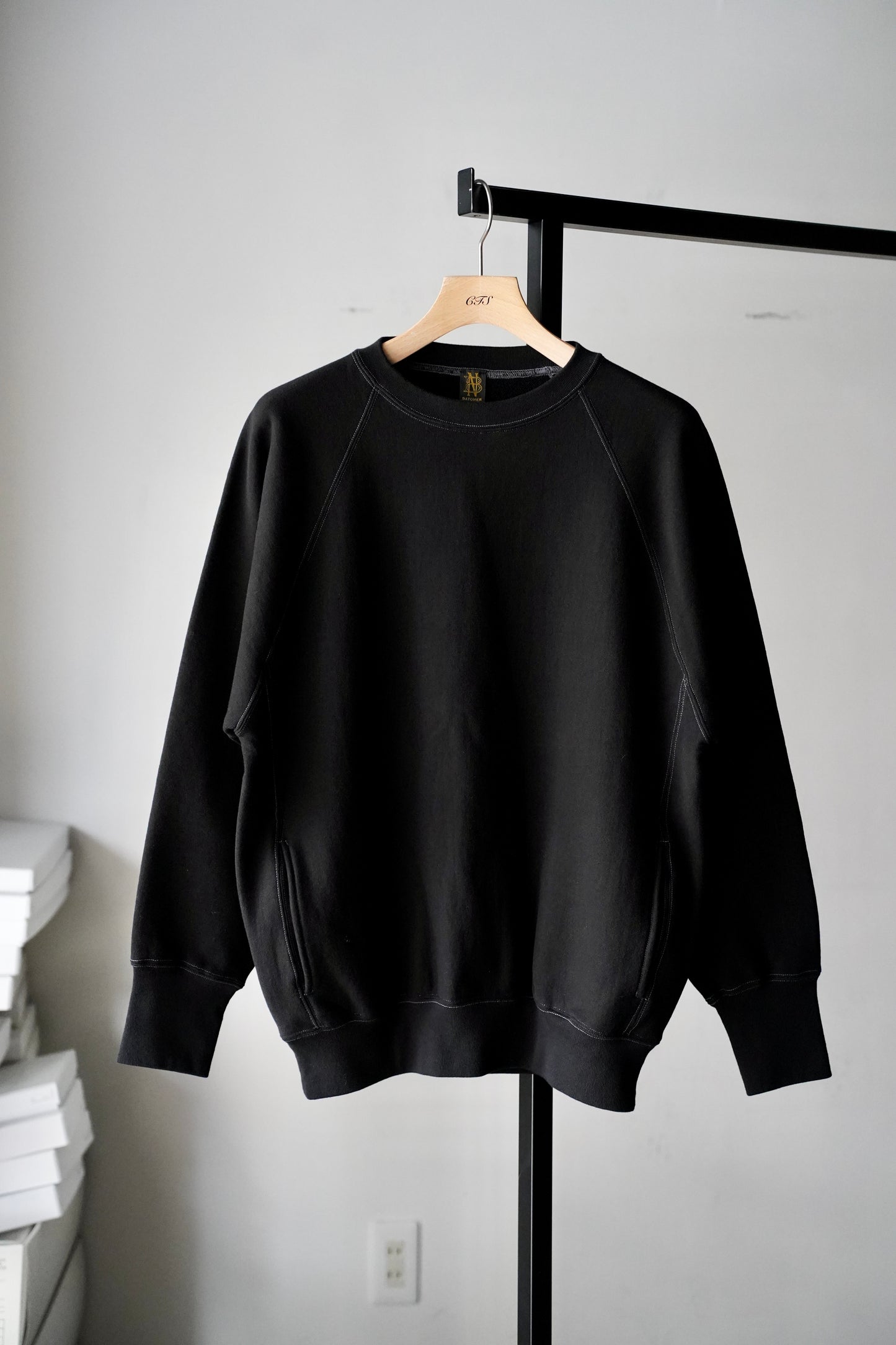 MEN　BATONER / バトナー　HIGH BULKY JUMBERCA URAKE CREW NECK