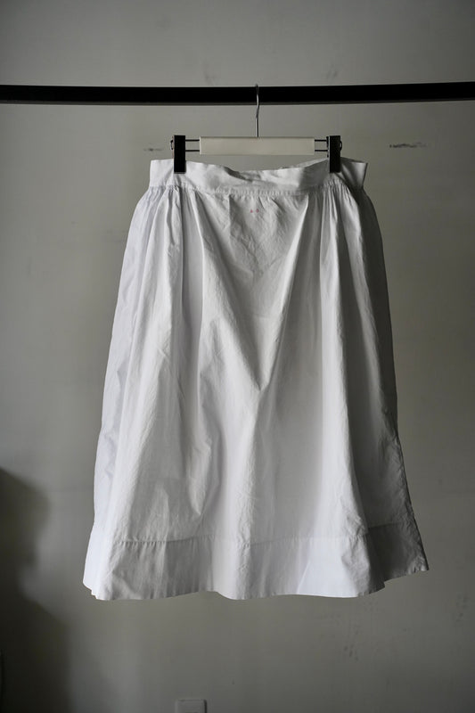 WOMEN　VINTAGE　1920's Antique French Cotton Skirt white #3