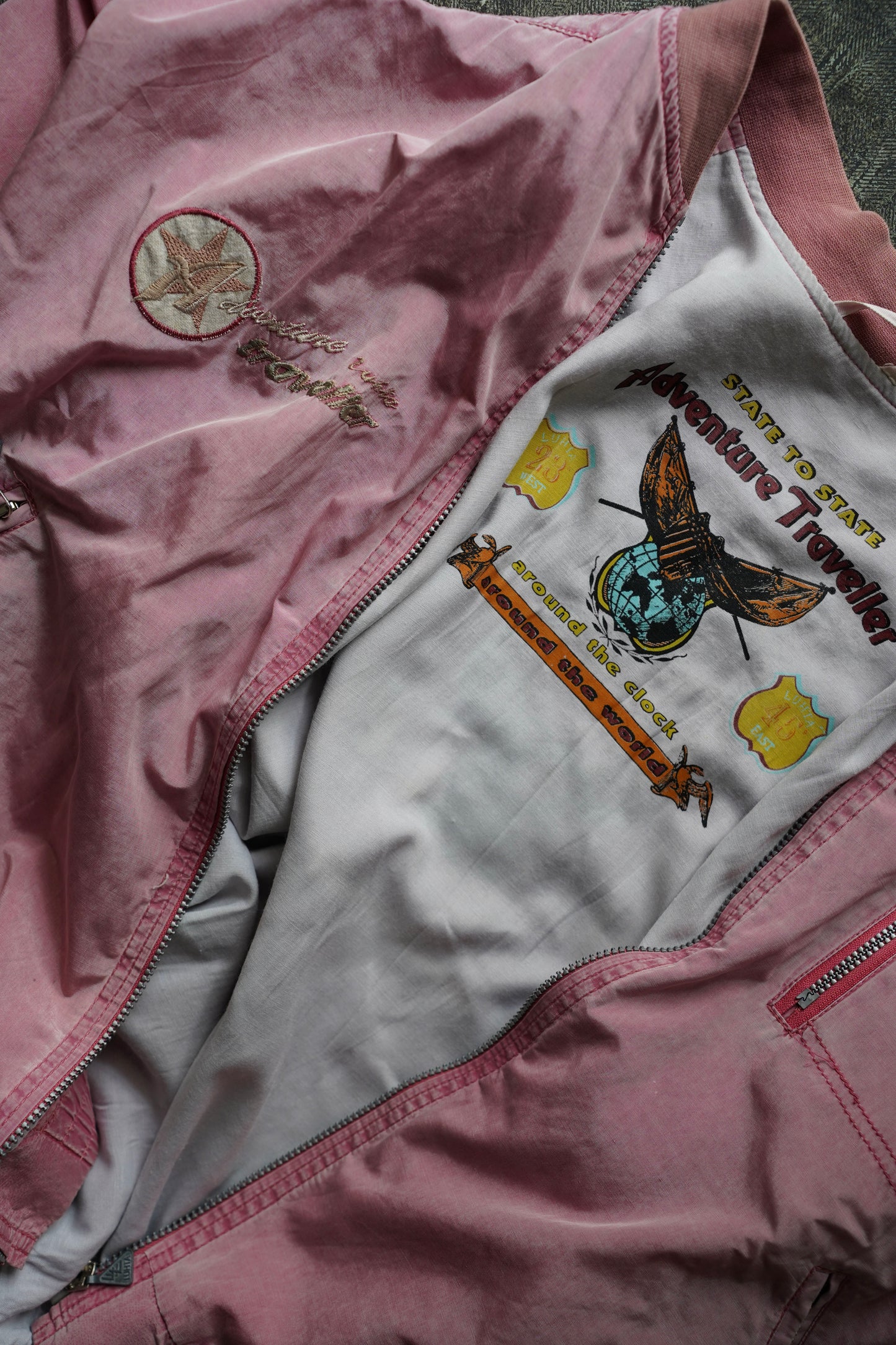 MEN　LILY1ST VINTAGE　1980-1990's Italian Embroidered Zip-up Blouson