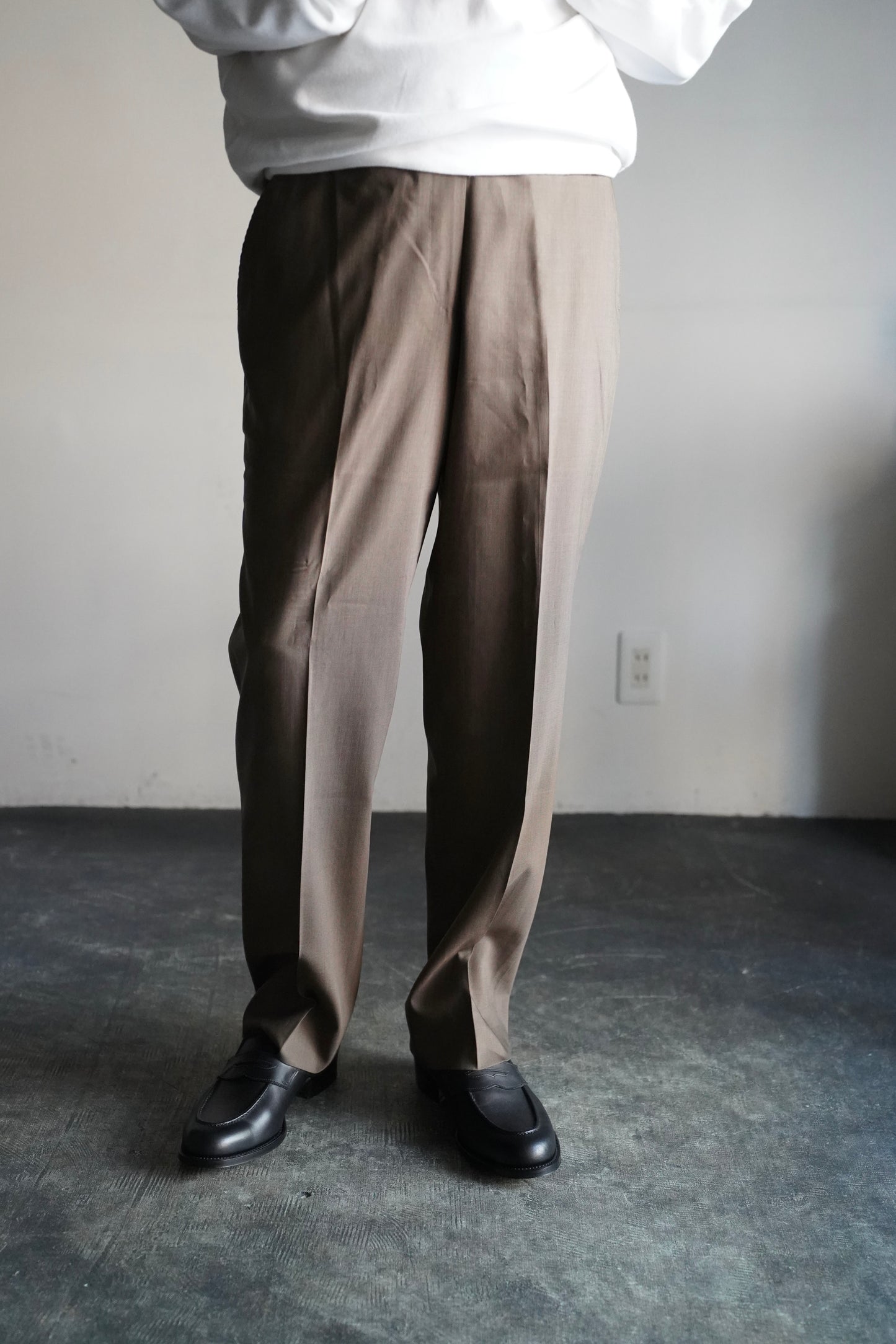 MEN　LILY1ST VINTAGE　1980-1990's Italian Summer Wool Trousers by risalto