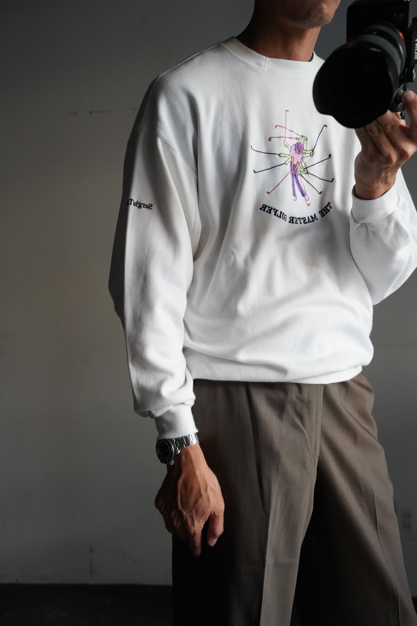 MEN　LILY1ST VINTAGE　1980-1990's Italian Embroidered Sweat Shirt by Sergio Tacchini