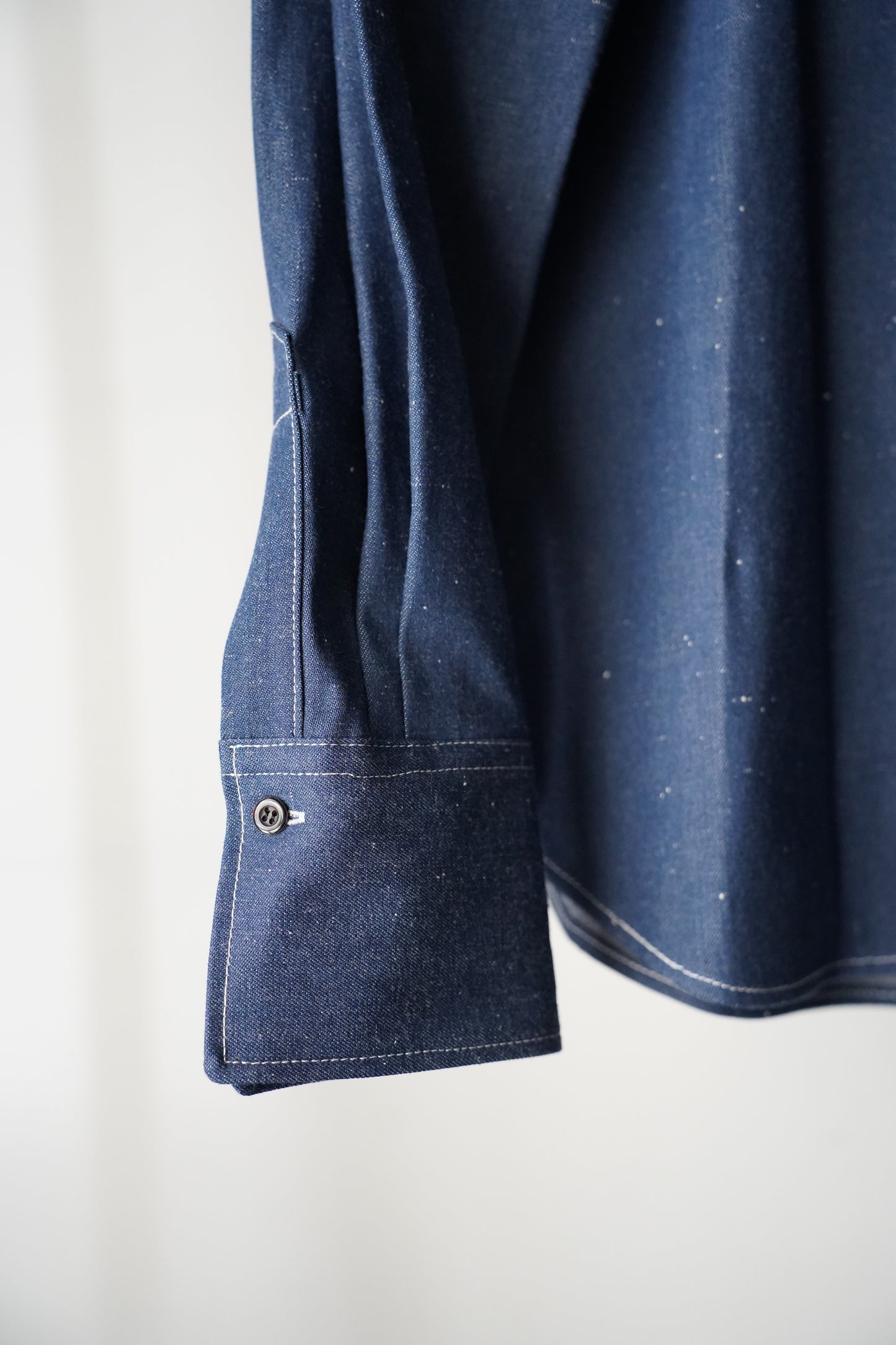 WOMEN　pelleq / ペレック　FRILLED DENIM  SHIRT