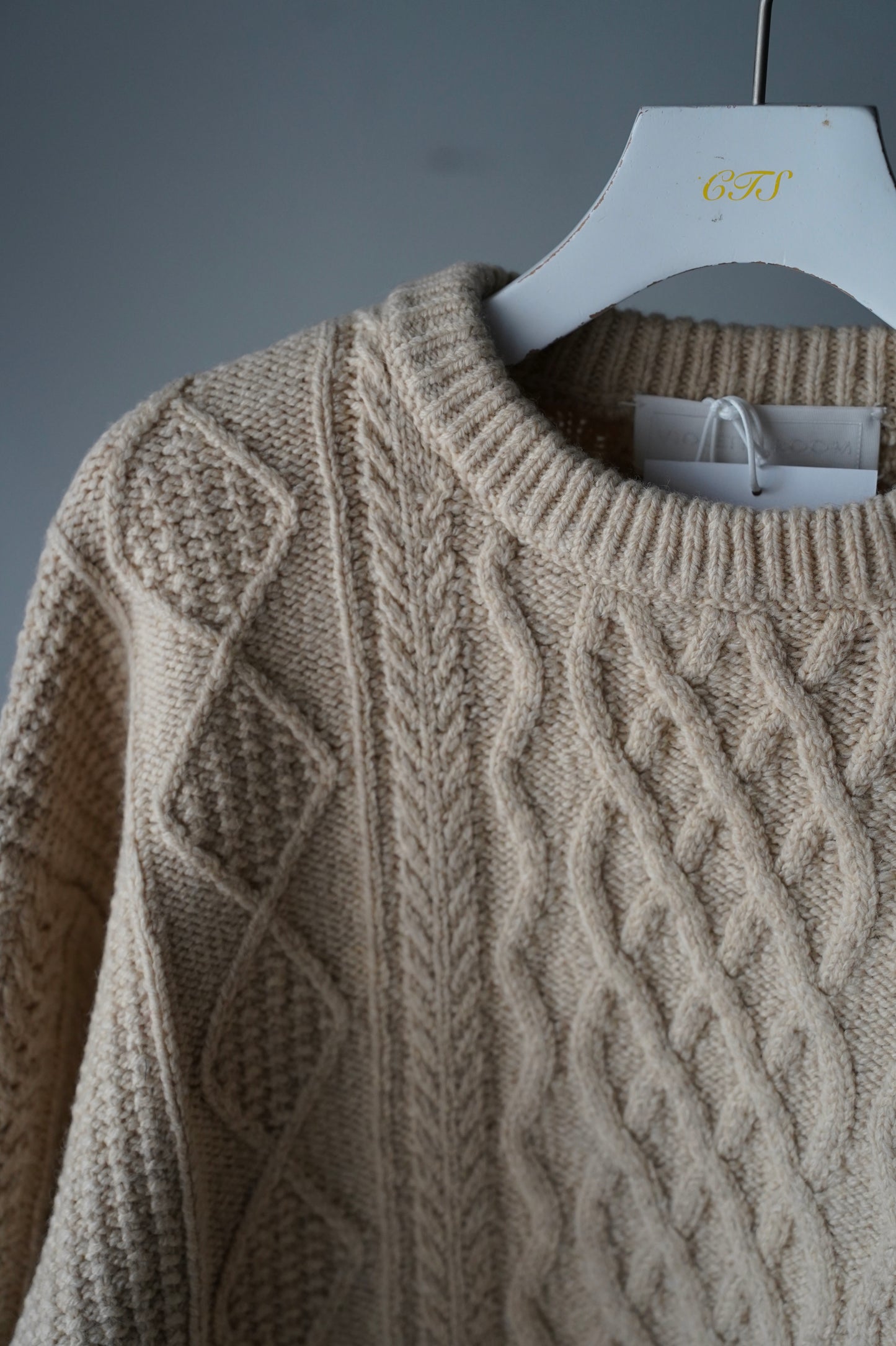WOMEN　VIOLETTE ROOM　CABLE KNIT PULLOVER